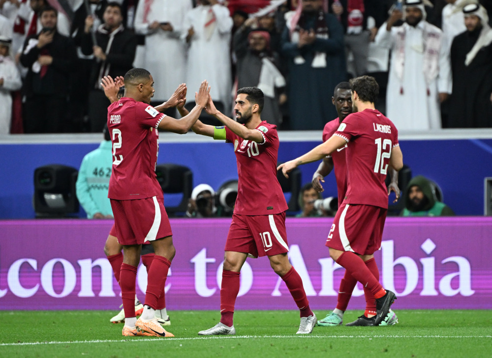 足球——卡塔尔队晋级四强_腾讯新闻