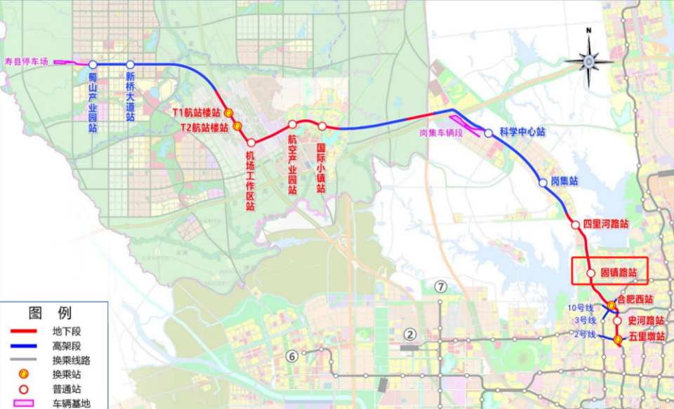 合肥S1号线路图图片