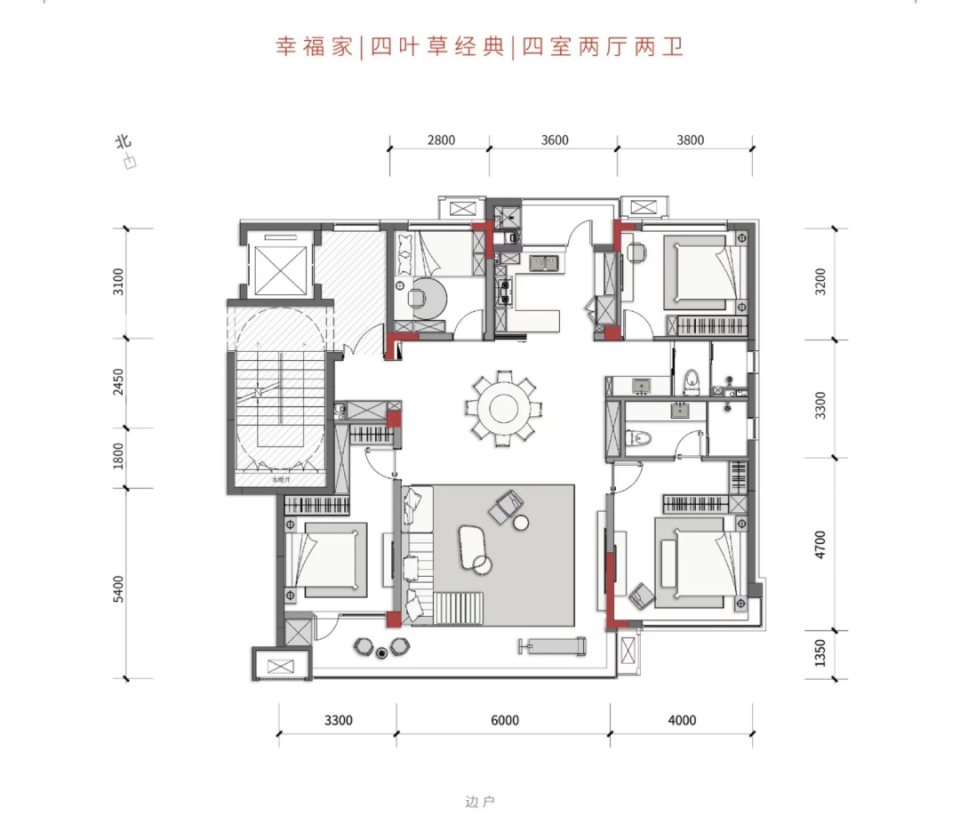 万科山景城叠墅户型图图片