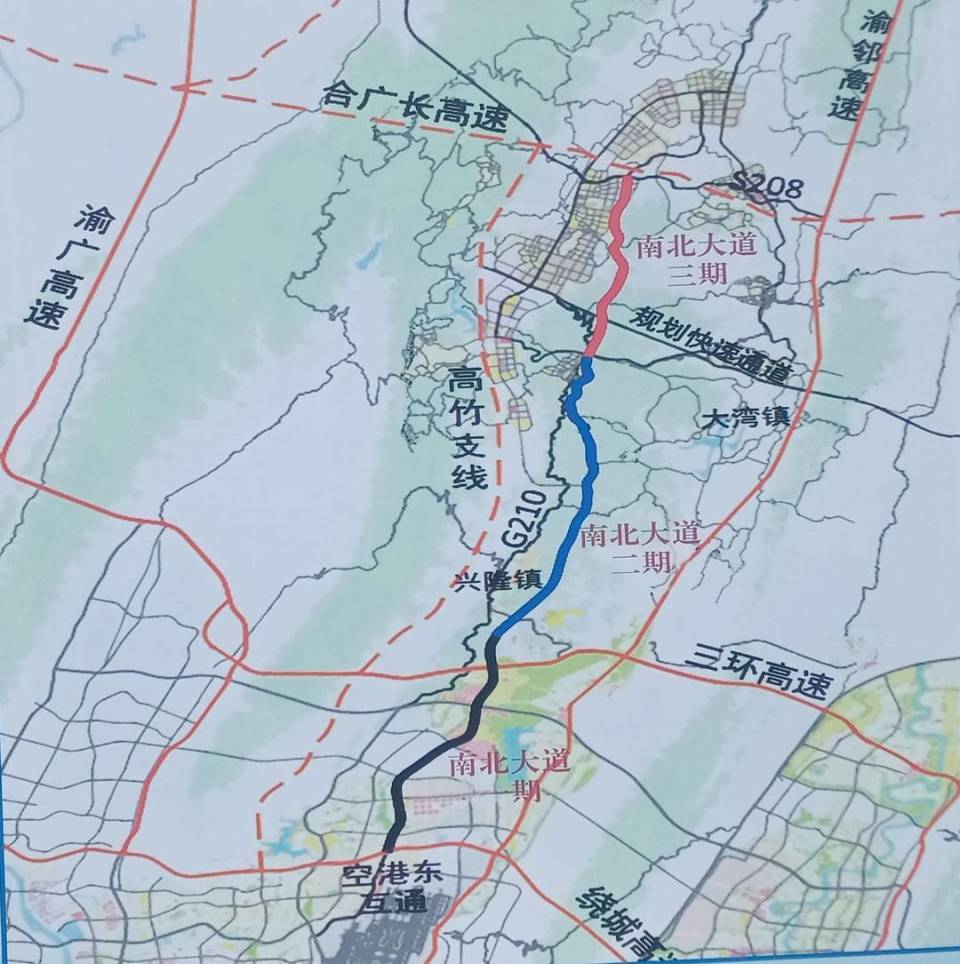 "邻水县高滩镇青童庵村的村民李一忠说,该村地处川渝交界处,南北大道