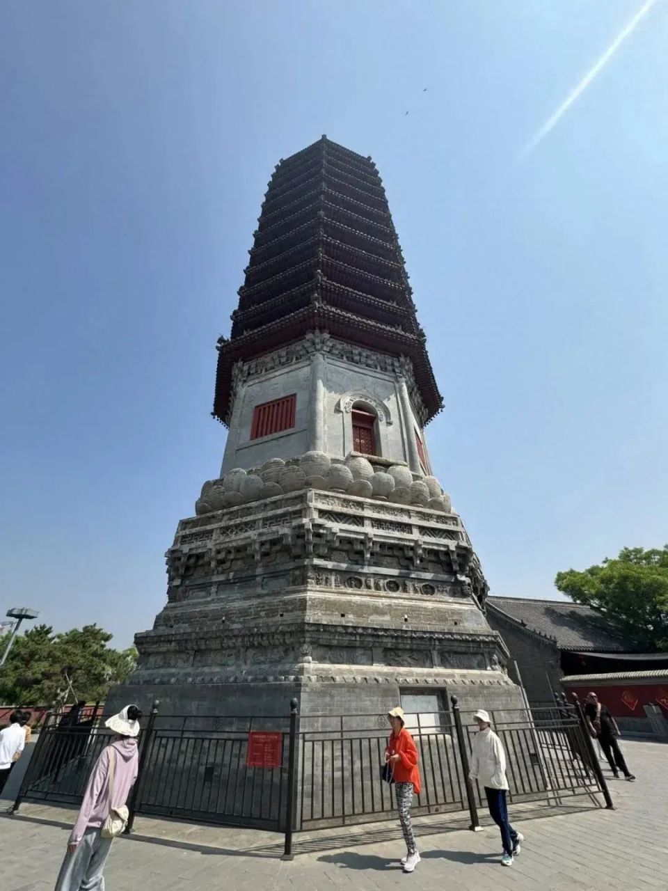 (5月8日)来到北京(通州)大运河5a级文化旅游景区的"三庙一塔"等景点