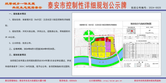 泰安徐家楼片区规划图图片