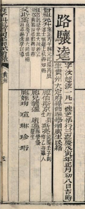 道光二十一年(1841)考取景山官学汉教习,丁忧期间曾参与《大定府志》