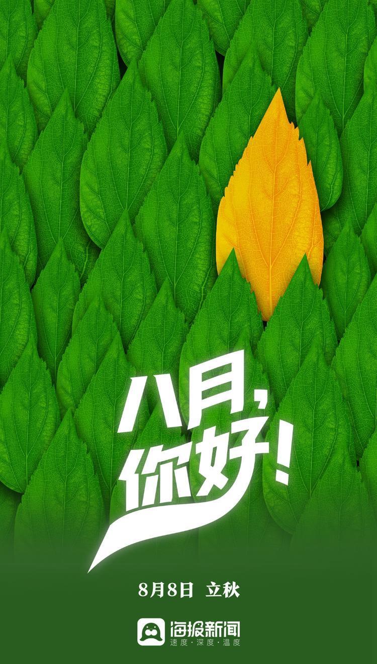 海报8月你好