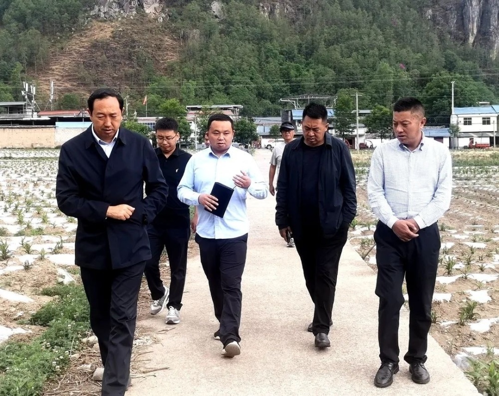 沙马木机到乡镇调研高标准农田建设和农业产业园区建设工作