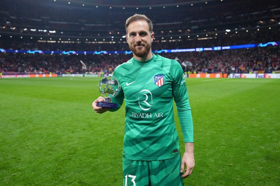 官方马竞门神奥布拉克当选本周欧冠最佳球员