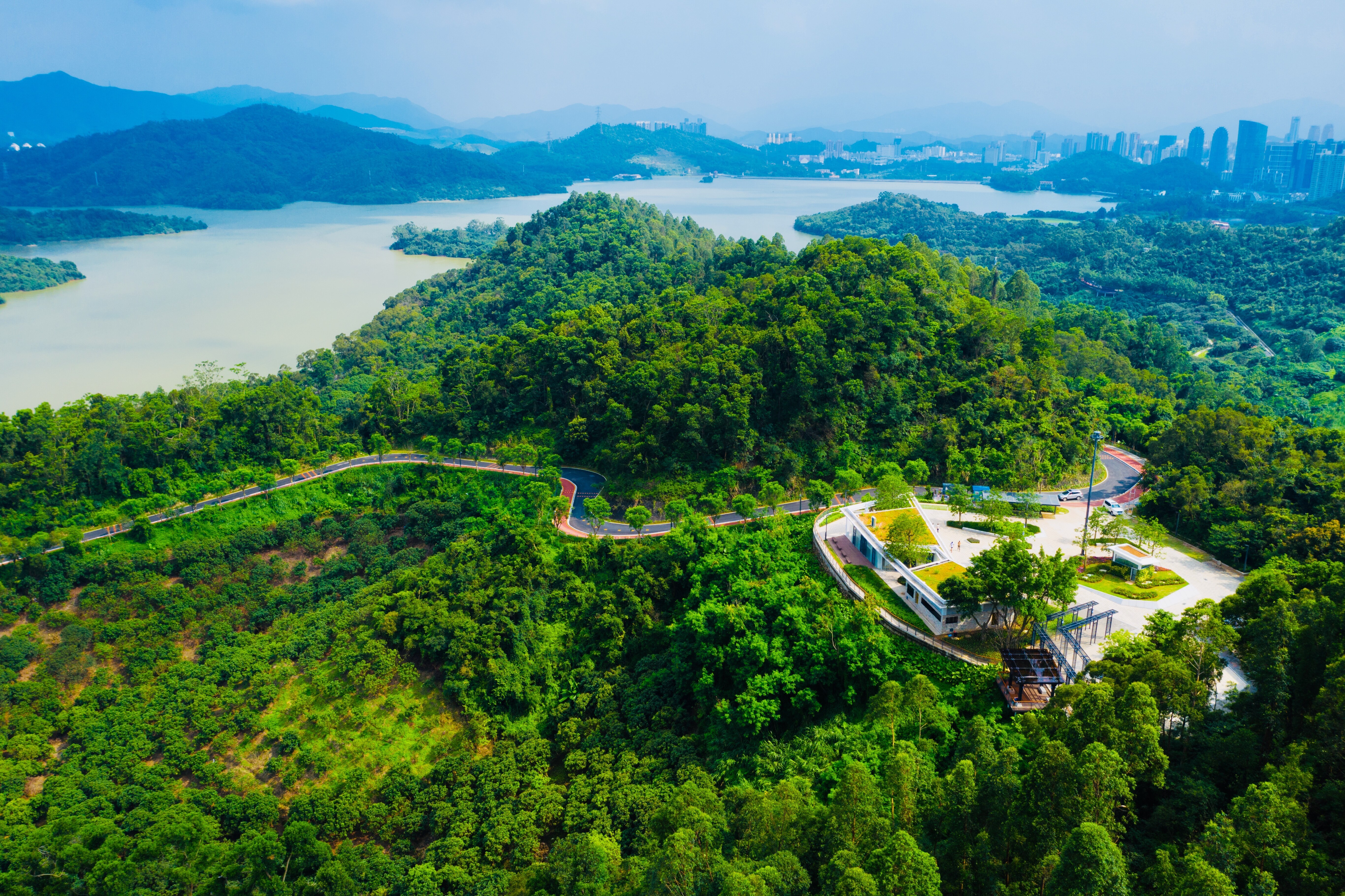 淘金山徒步登高金山亭