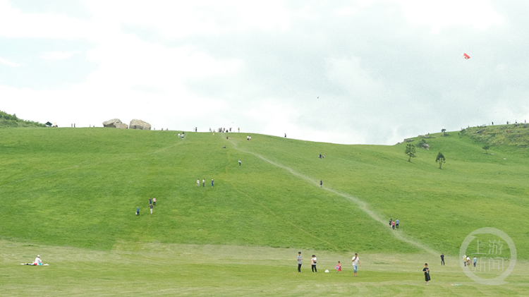 《菖蒲大草原 节假旅游热》组照三 杨长万 摄于酉阳《菖蒲大草原 节假