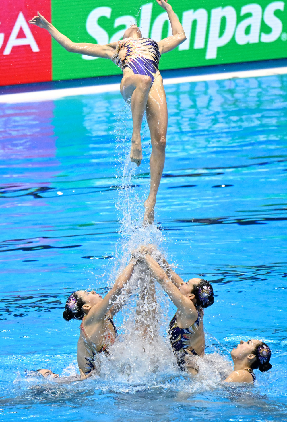 游泳世锦赛花样游泳集体技巧自选中国夺冠2