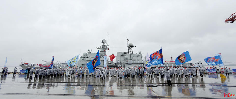 硬核归航！泰州舰换装“中国心”首次“回家” 舰员解码海军逐梦深蓝_腾讯新闻