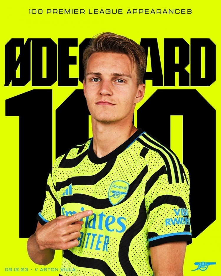 里程碑!厄德高将迎来第100场英超比赛,此前99场27球17助_腾讯新闻