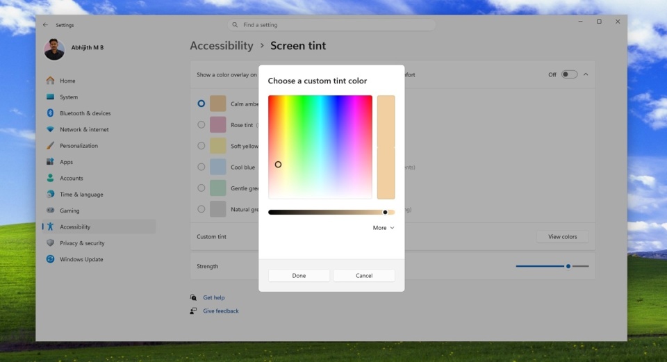 微软 Win11 预览版测试 Screen Tint：6 种色彩缓解眼疲劳_腾讯新闻