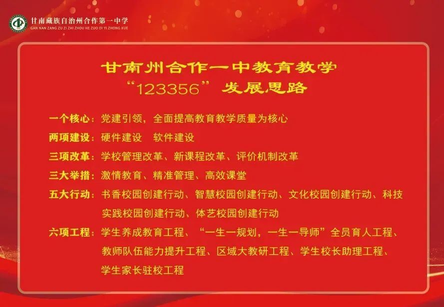 合作一中2024年招生简章