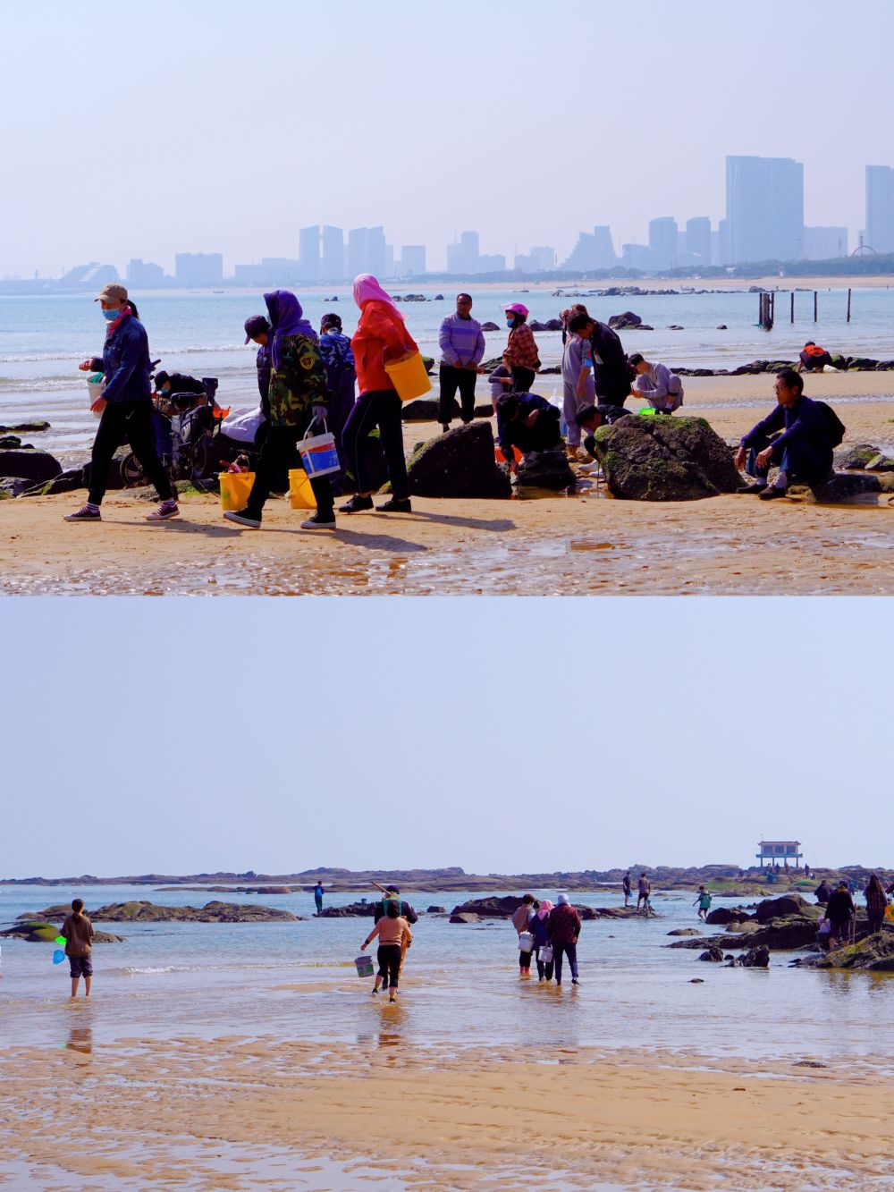 分別位於吳家15臺,任家臺,李家臺三個靠海村莊,吃的農家樂,睡得農家