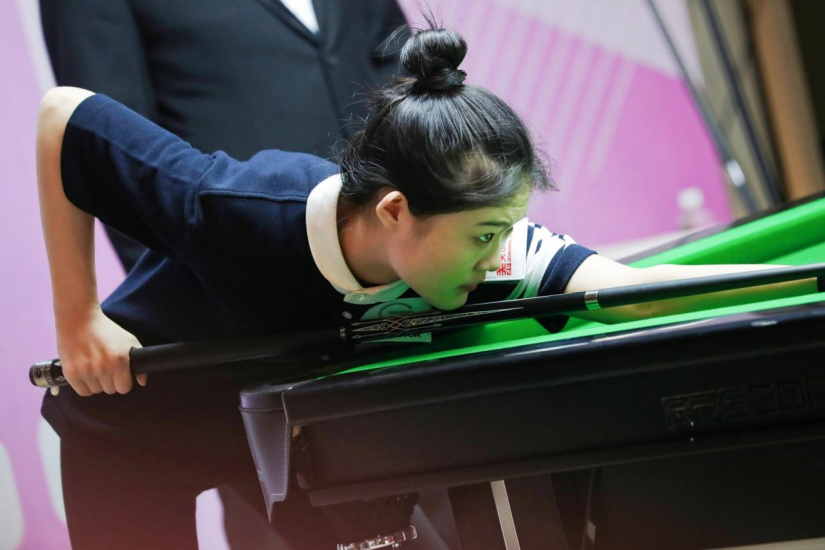 张沐妍本次比赛是在全国范围内首次为女子球手量身定制的中式台球比赛