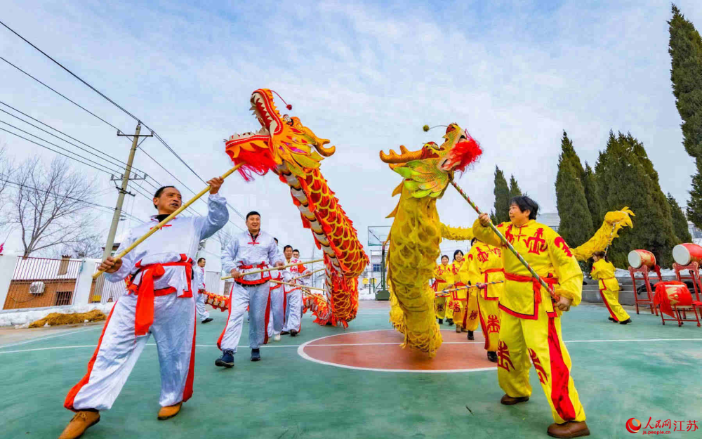 江苏泗洪：龙舞佳节迎新春_腾讯新闻