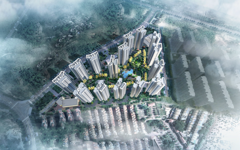 而保利·栖山雨茗则是保利在海南打造的第七个安居房项目,据说,园林