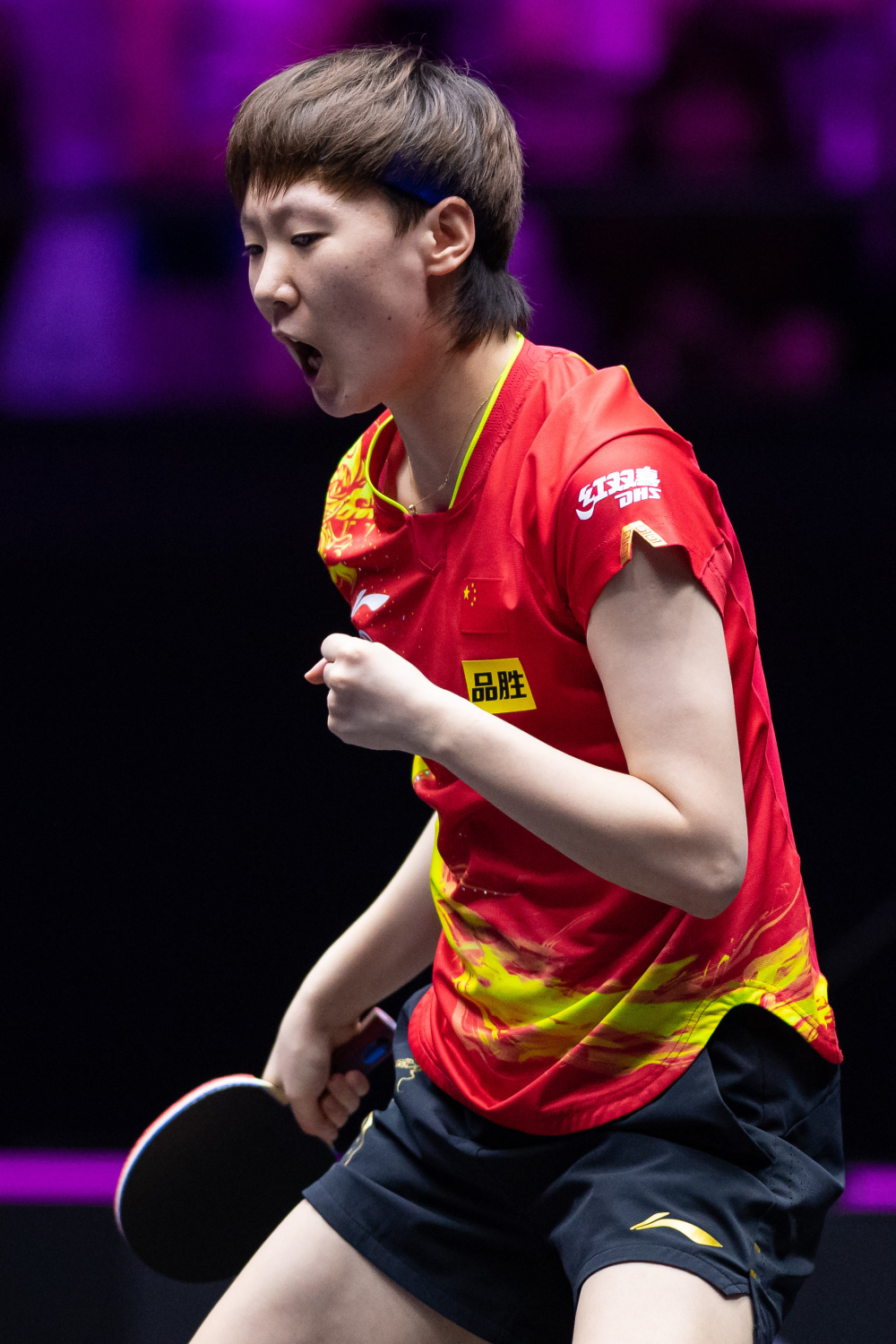 (体育)乒乓球——2023wtt澳门冠军赛:王曼昱晋级