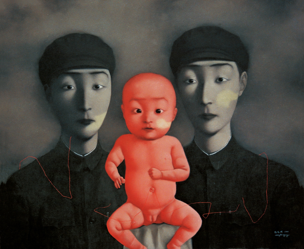 油画原画 30cm 「格子小人」 【公式通販】