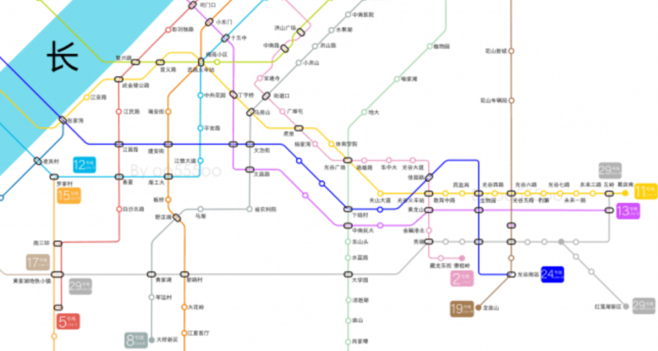 武汉地铁24号线规划图片