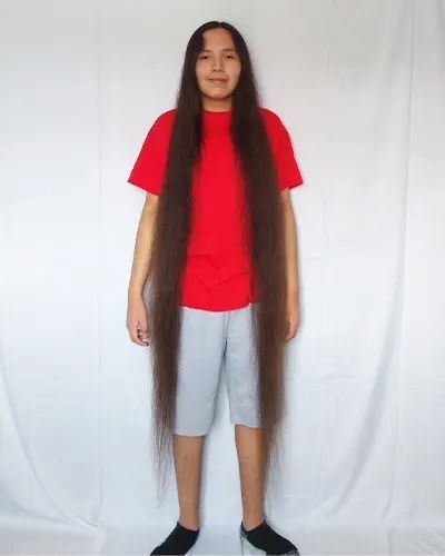 头发最长的青少年(男性)纪录再次被打破!