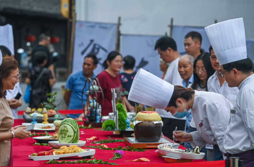 浙江寿昌古镇好吃节亚运主题菜品亮相