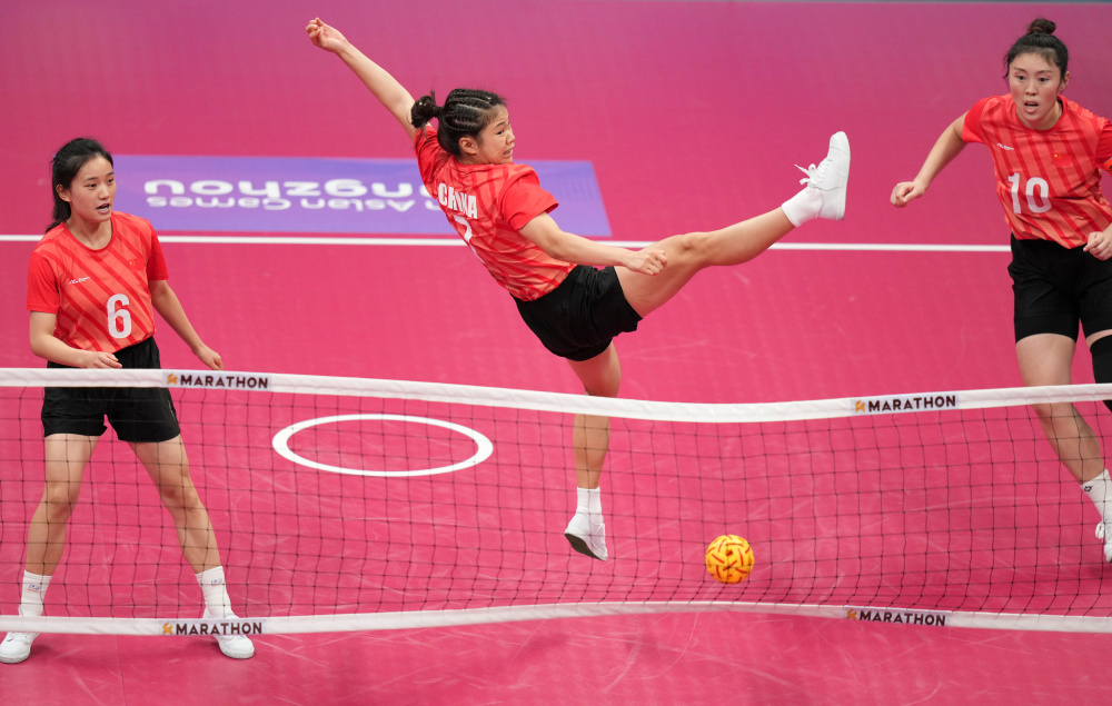 藤球——女子单组团体预选赛:中国队不敌老挝队_腾讯新闻