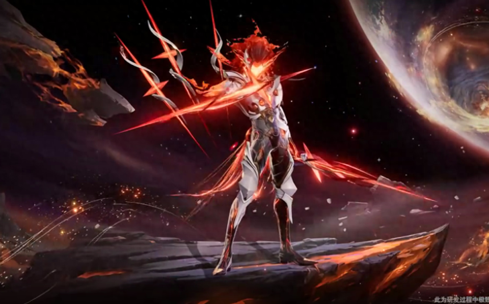 马超琥珀纪元特效来了主题红色黑色包边真是帅气逼人