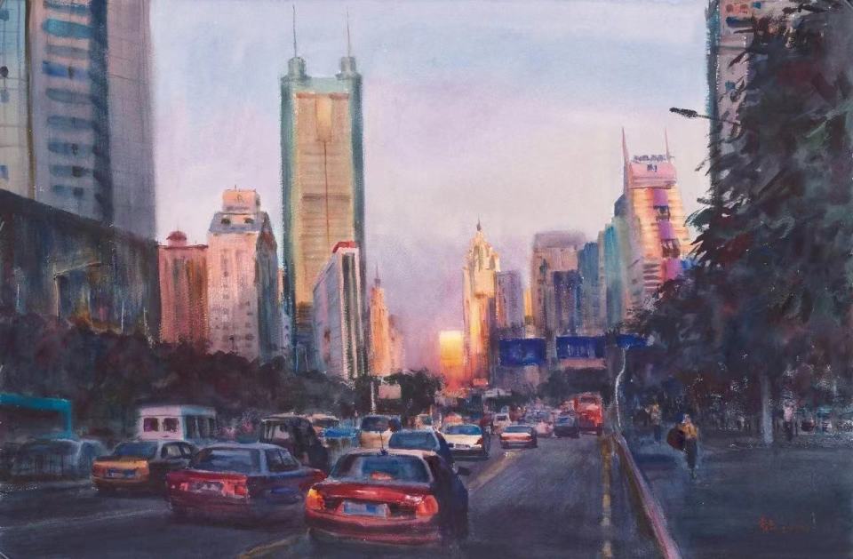 看展丨"陈希旦水彩画展"启幕,用水彩描绘城市之美