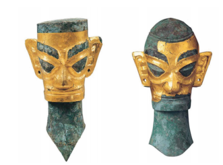 古蜀金面具鉴赏