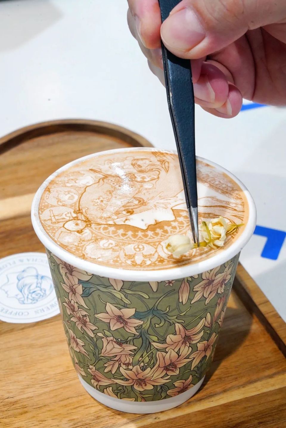 是我低估了博物馆拉花水平