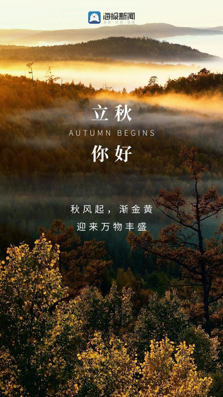 海报组图丨立秋——秋风起,渐金黄