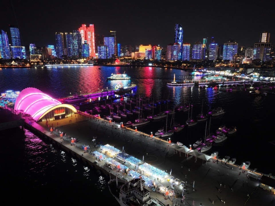 寻梦沧海 繁花入夜 奥帆海上剧场"五一"上新!