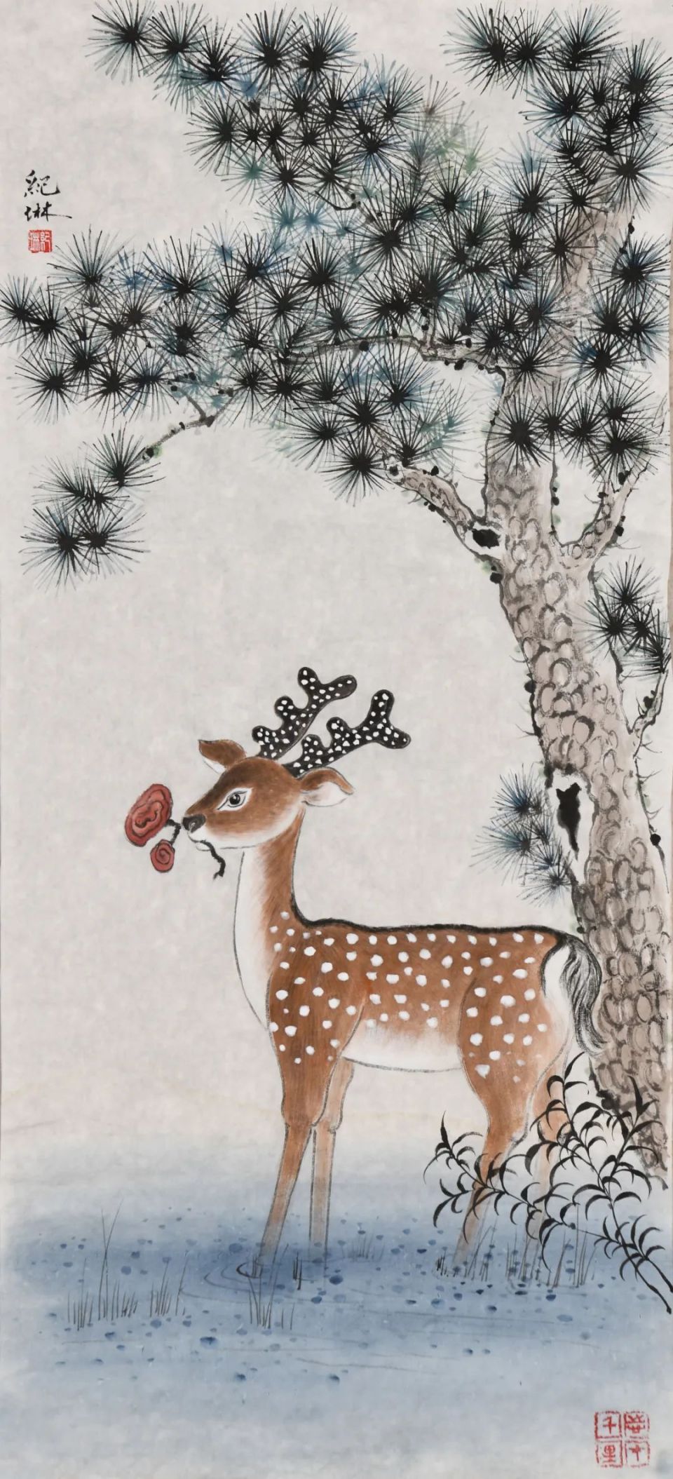 鹿鹤同春丨当代书画家主题作品欣赏-腾讯新闻