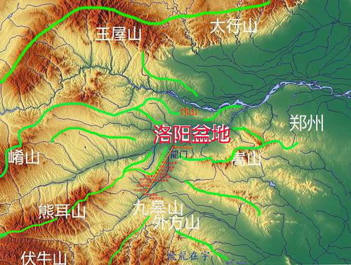 河南省山脉分布图图片