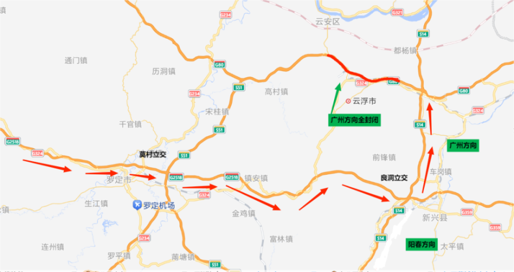 广昆高速全程地图显示图片