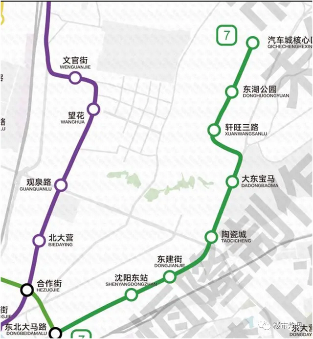 沈阳地铁7号线一期"露面",串联东部,西部核心产业发展区域