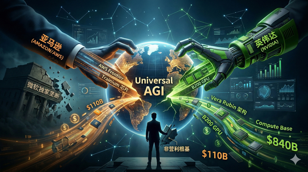 1100亿美元的阳谋：OpenAI融资破局，亚马逊与英伟达如何瓜分AI霸权？_腾讯新闻