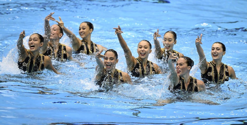 游泳世锦赛花样游泳集体技术自选赛况