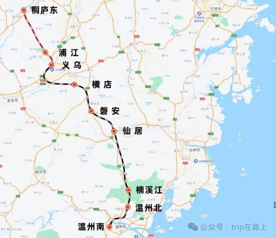 杭温高铁即将通车,未来杭州至温州有5条高铁通道,你喜欢哪一条?