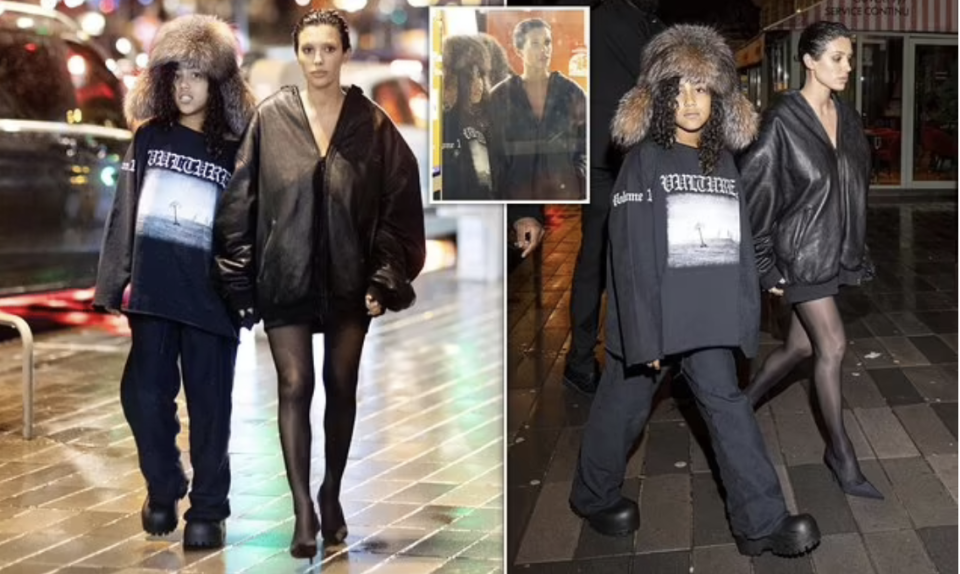 比安卡很尊重金·卡戴珊,带继女小西北时,穿着端庄了起来_腾讯新闻