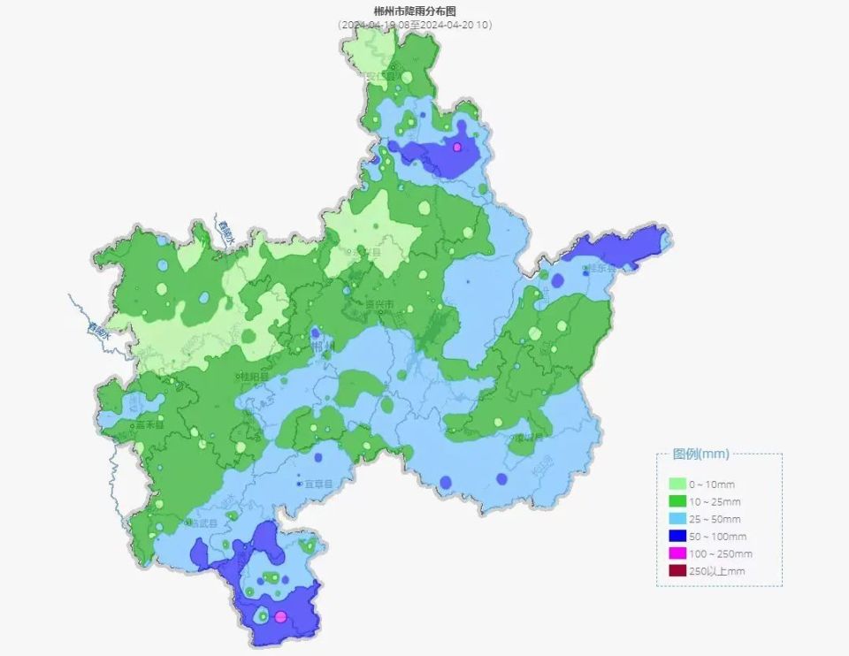 冰雹,短时强降雨等强对流天气,其中桂阳,永兴,安仁,北湖,苏仙,资兴