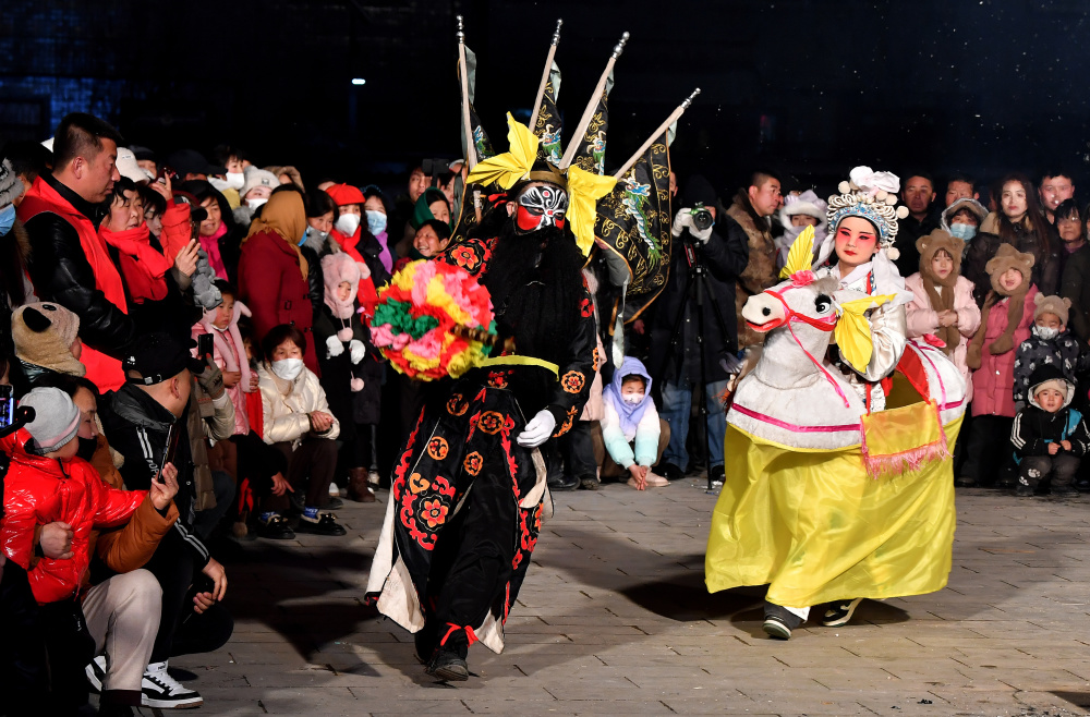 陇县黄花峪社火2019图片