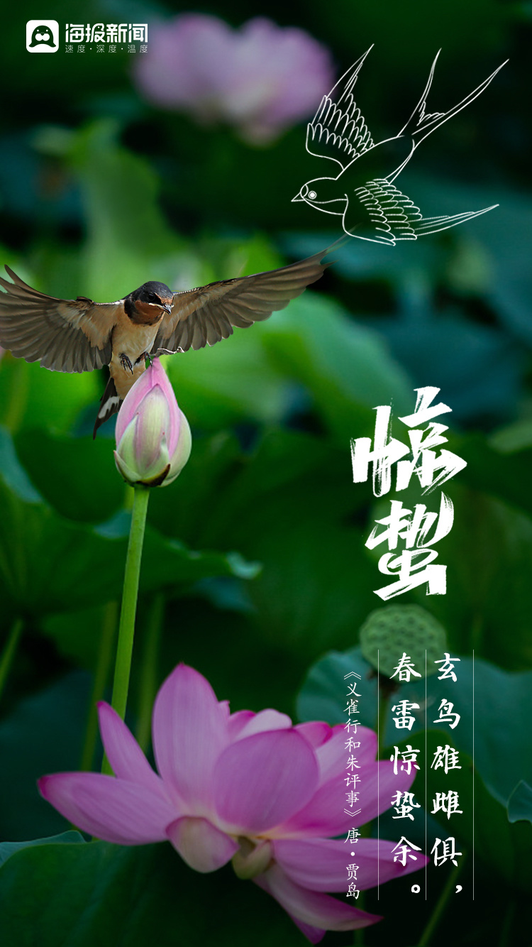 微海报丨这些关于惊蛰的诗词唤醒了最美的春天