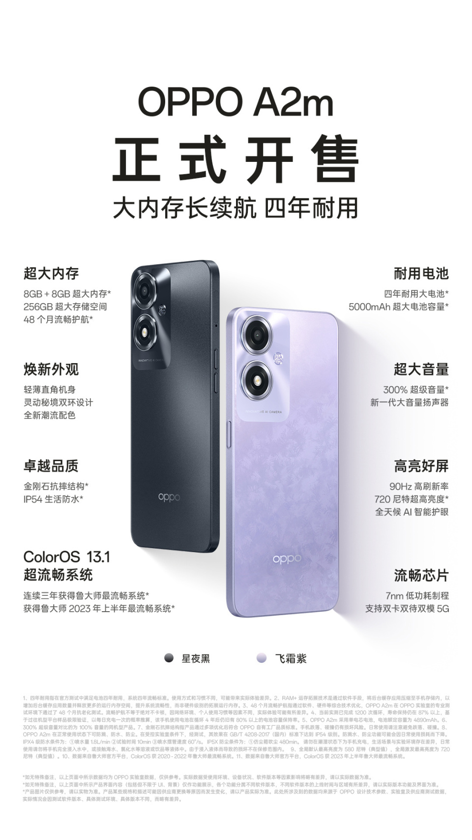 oppoa2m手机开售内置5000mah电池售价1499元起