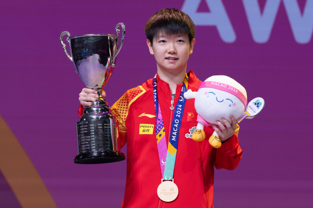 乒乓球——澳门世界杯:孙颖莎夺冠(2)