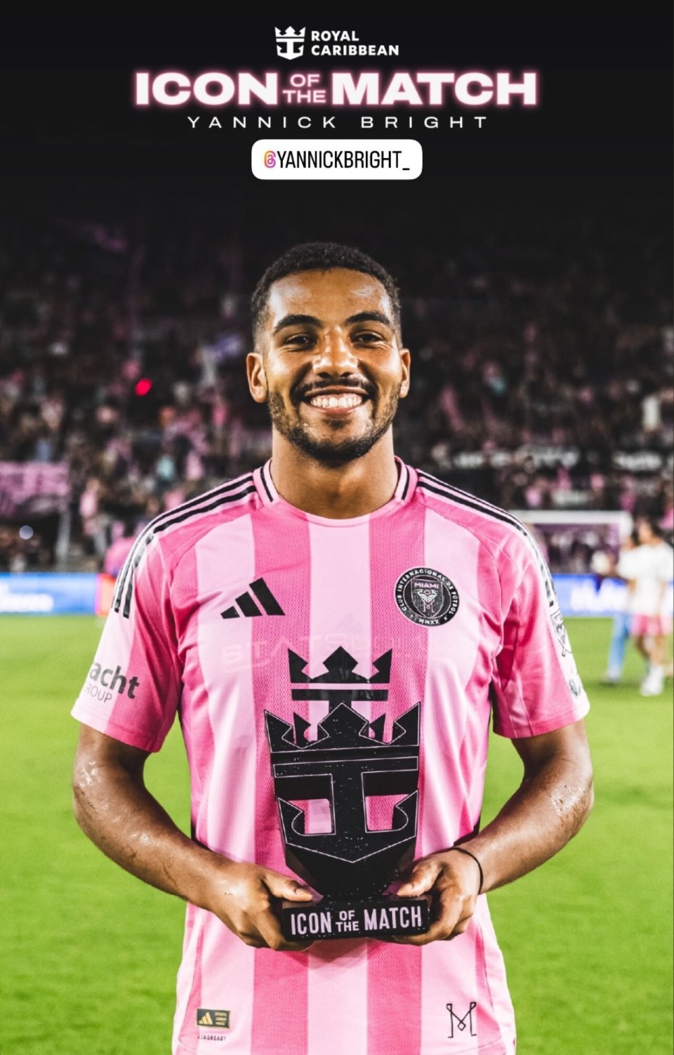 官方：布赖特当选迈阿密国际4-1纽约红牛一役队内最佳球员-腾讯新闻