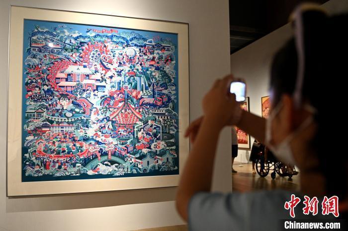 年画,宣传画,插图,漫画作品展正在四川省成都市美术馆展出,本届展览共