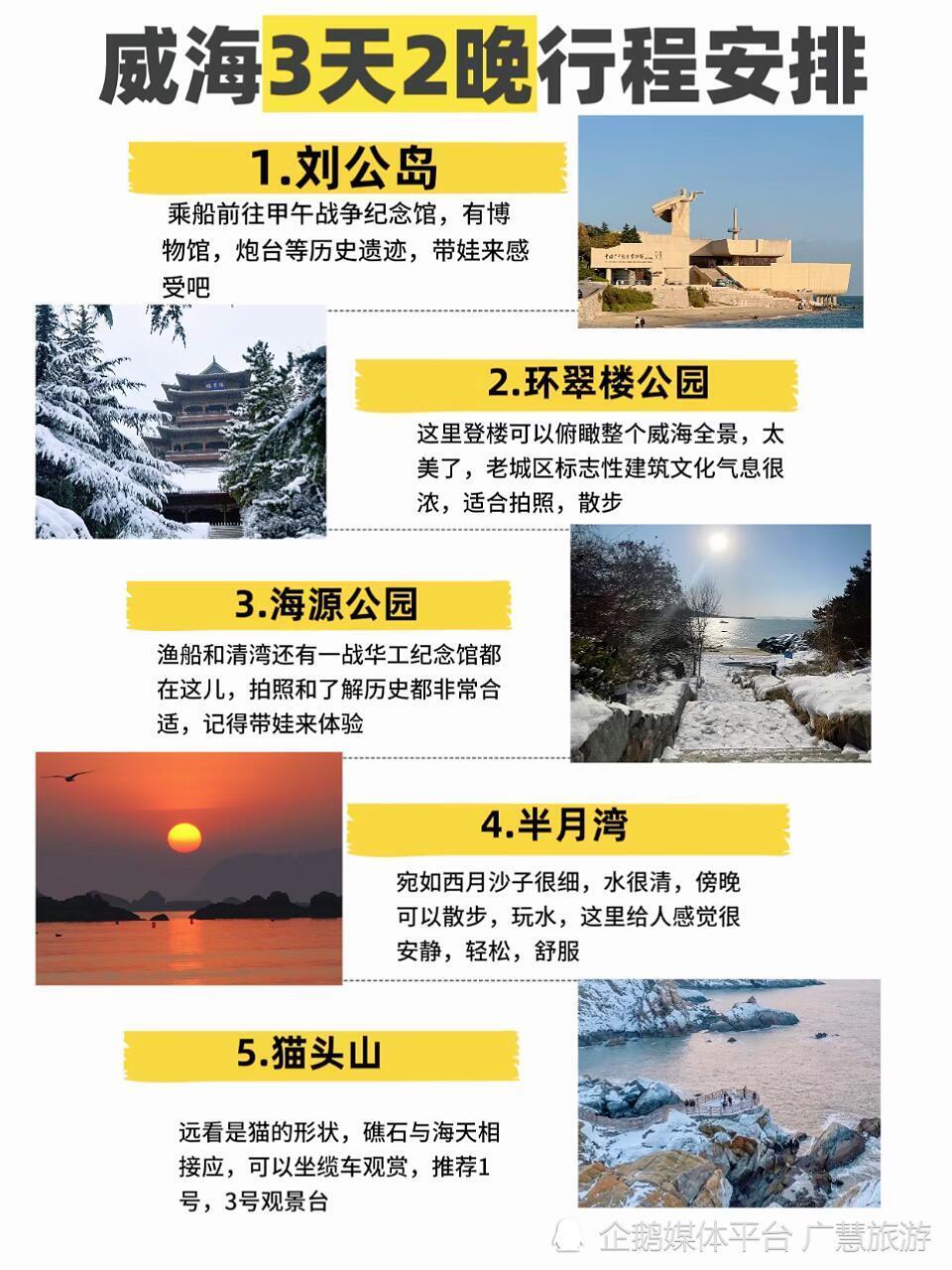 闺蜜做的不绕路，威海旅游详细攻略_腾讯新闻