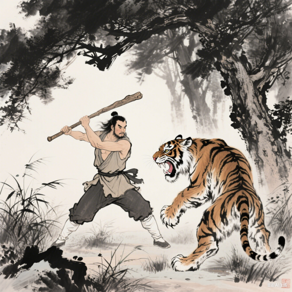 导读悬念开场:如《水浒传》"阳谷县店家劝阻 景阳冈武松打虎",开篇